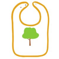 Infant Contrast Trim Terry Bib Thumbnail