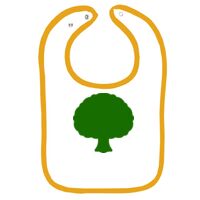 Infant Contrast Trim Terry Bib Thumbnail