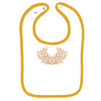 Infant Contrast Trim Terry Bib Thumbnail