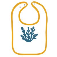 Infant Contrast Trim Terry Bib Thumbnail