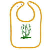 Infant Contrast Trim Terry Bib Thumbnail
