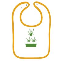 Infant Contrast Trim Terry Bib Thumbnail
