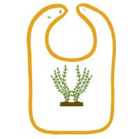 Infant Contrast Trim Terry Bib Thumbnail