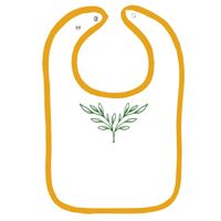 Infant Contrast Trim Terry Bib Thumbnail