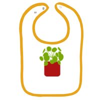 Infant Contrast Trim Terry Bib Thumbnail