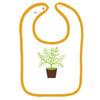 Infant Contrast Trim Terry Bib Thumbnail