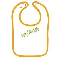 Infant Contrast Trim Terry Bib Thumbnail