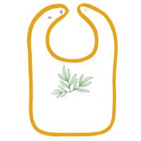 Infant Contrast Trim Terry Bib Thumbnail