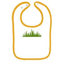Infant Contrast Trim Terry Bib Thumbnail