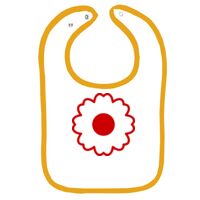 Infant Contrast Trim Terry Bib Thumbnail