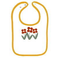 Infant Contrast Trim Terry Bib Thumbnail