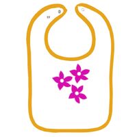 Infant Contrast Trim Terry Bib Thumbnail
