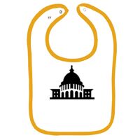 Infant Contrast Trim Terry Bib Thumbnail