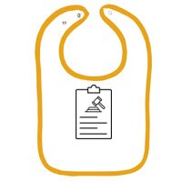 Infant Contrast Trim Terry Bib Thumbnail