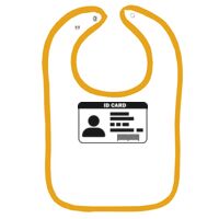 Infant Contrast Trim Terry Bib Thumbnail