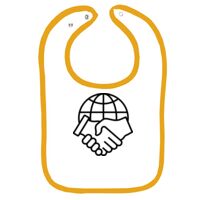 Infant Contrast Trim Terry Bib Thumbnail