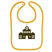 Infant Contrast Trim Terry Bib Thumbnail