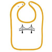 Infant Contrast Trim Terry Bib Thumbnail