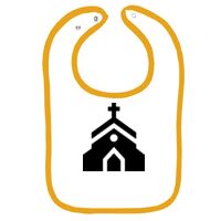 Infant Contrast Trim Terry Bib Thumbnail