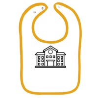 Infant Contrast Trim Terry Bib Thumbnail