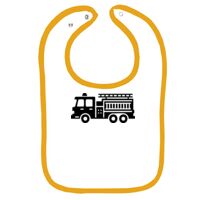 Infant Contrast Trim Terry Bib Thumbnail
