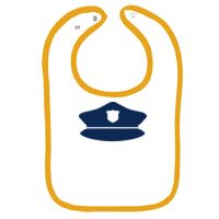 Infant Contrast Trim Terry Bib Thumbnail