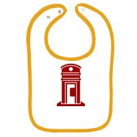 Infant Contrast Trim Terry Bib Thumbnail