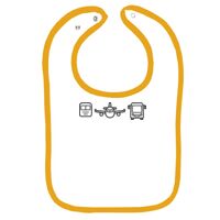 Infant Contrast Trim Terry Bib Thumbnail