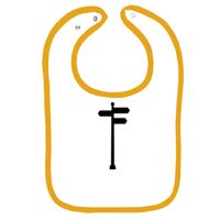 Infant Contrast Trim Terry Bib Thumbnail