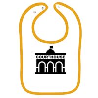 Infant Contrast Trim Terry Bib Thumbnail