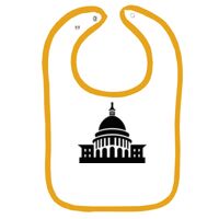 Infant Contrast Trim Terry Bib Thumbnail