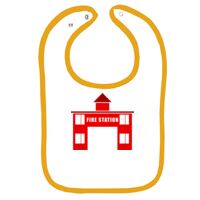 Infant Contrast Trim Terry Bib Thumbnail