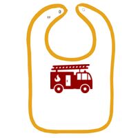 Infant Contrast Trim Terry Bib Thumbnail