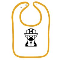 Infant Contrast Trim Terry Bib Thumbnail