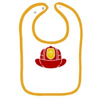 Infant Contrast Trim Terry Bib Thumbnail