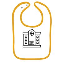Infant Contrast Trim Terry Bib Thumbnail