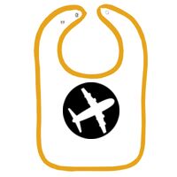 Infant Contrast Trim Terry Bib Thumbnail