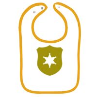 Infant Contrast Trim Terry Bib Thumbnail