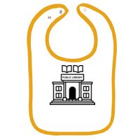 Infant Contrast Trim Terry Bib Thumbnail