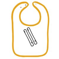 Infant Contrast Trim Terry Bib Thumbnail