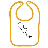Infant Contrast Trim Terry Bib Thumbnail
