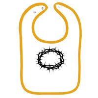 Infant Contrast Trim Terry Bib Thumbnail