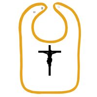 Infant Contrast Trim Terry Bib Thumbnail