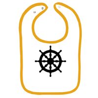 Infant Contrast Trim Terry Bib Thumbnail