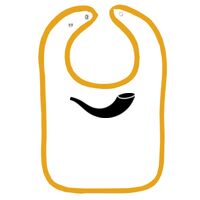 Infant Contrast Trim Terry Bib Thumbnail