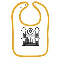 Infant Contrast Trim Terry Bib Thumbnail