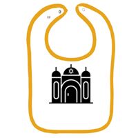 Infant Contrast Trim Terry Bib Thumbnail
