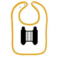Infant Contrast Trim Terry Bib Thumbnail