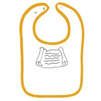 Infant Contrast Trim Terry Bib Thumbnail
