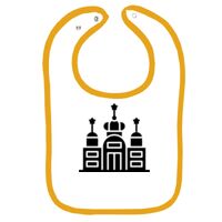 Infant Contrast Trim Terry Bib Thumbnail